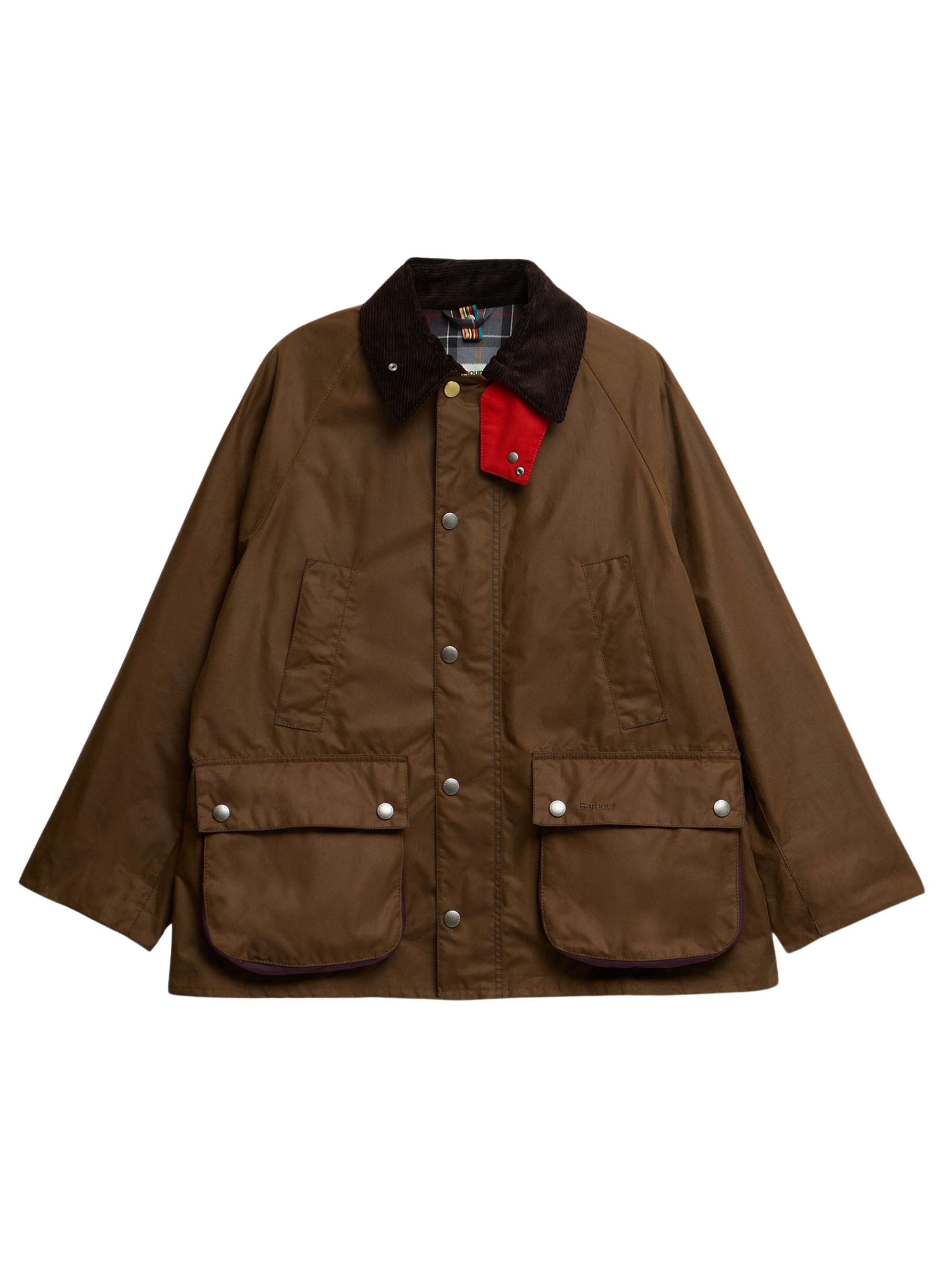 Barbour X Paul Smith Wax Jacket In Brown