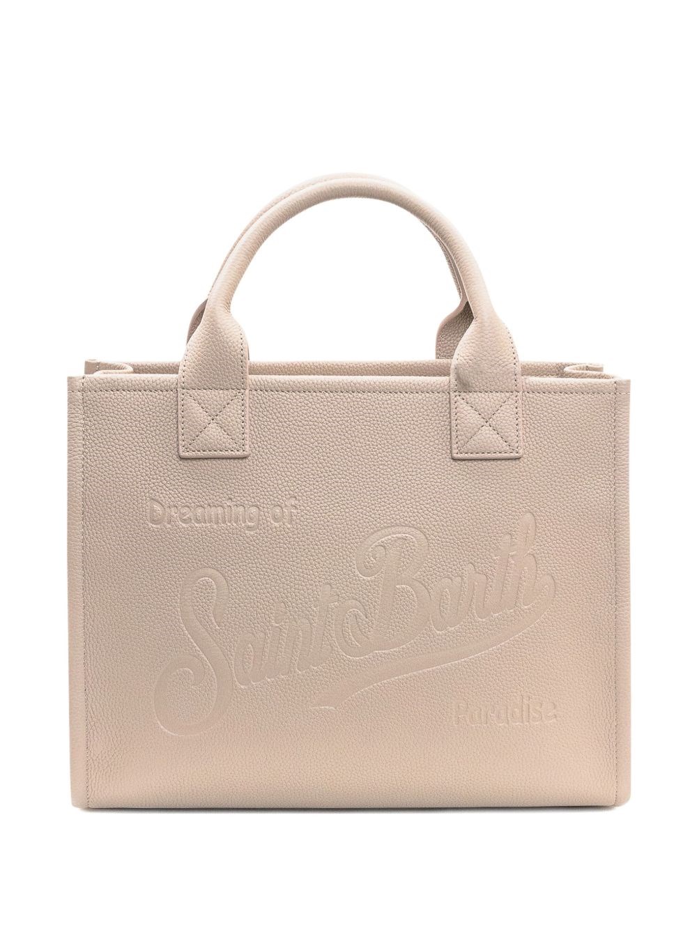 Mc2 Saint Barth Stylish Tote Bag Detachable Strap In Sand