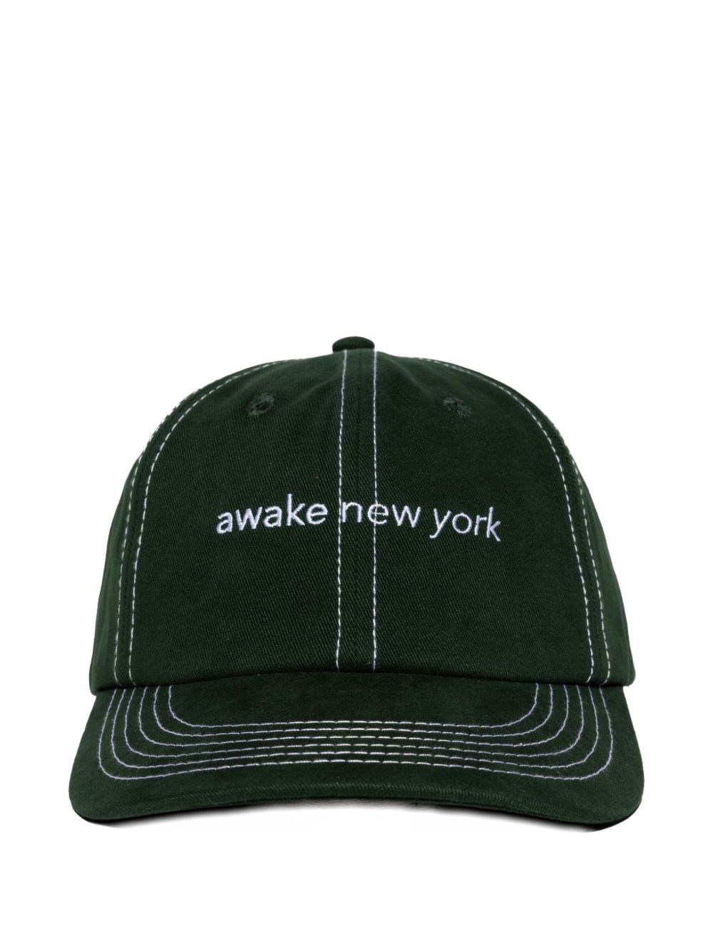 Awake Ny Logo-embroidered Baseball Cap In Green