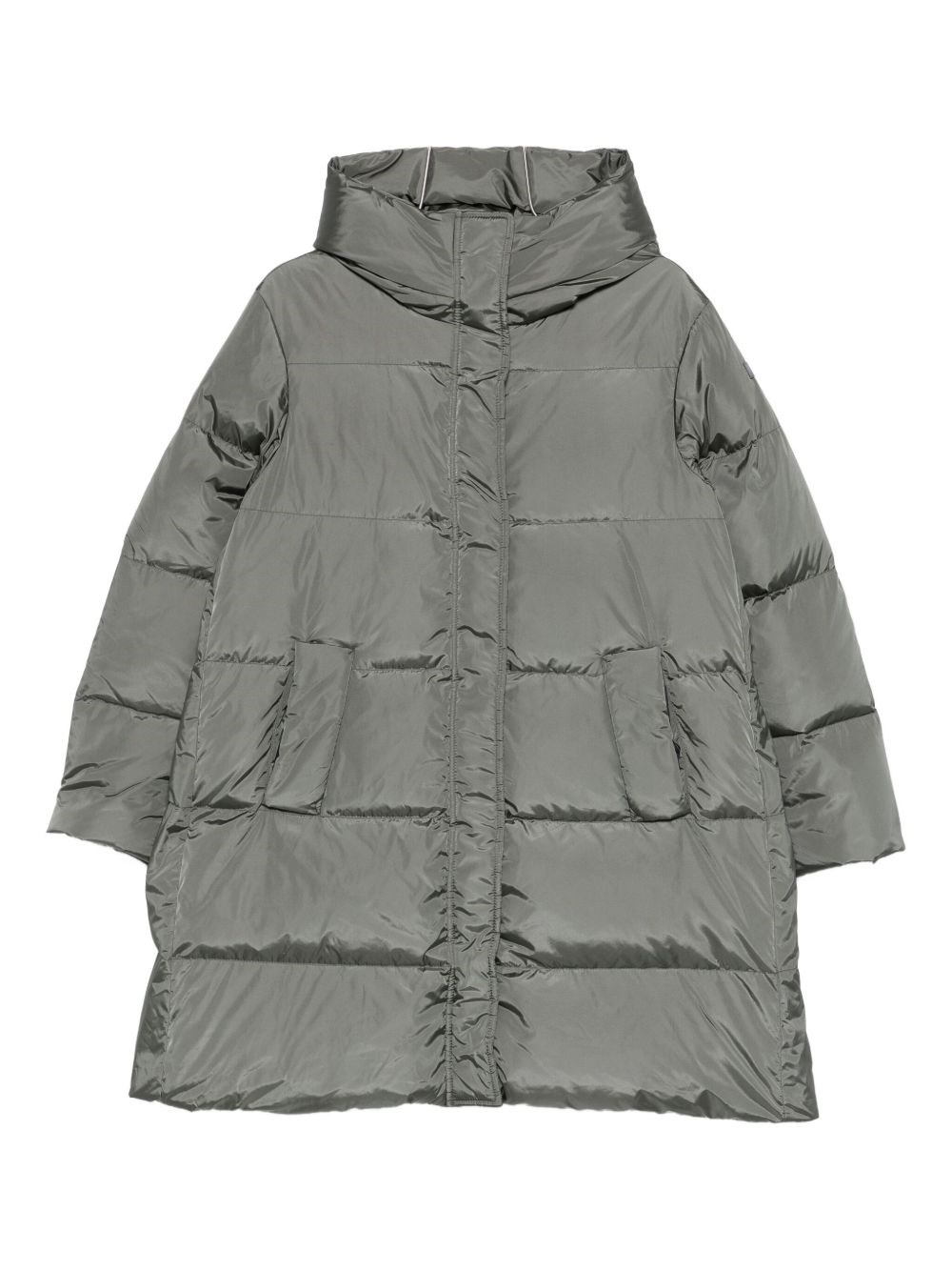 Lempelius Nev Nylon Down Jacket In Gray