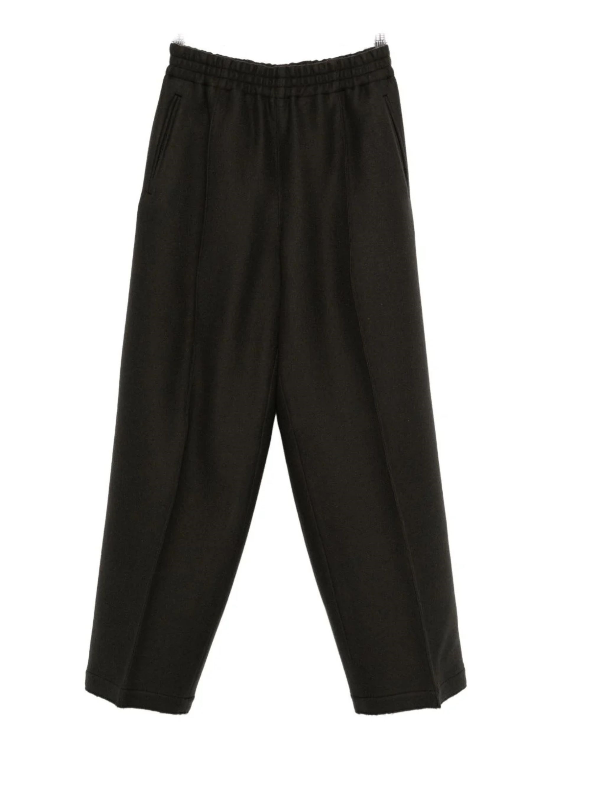 Ami Paris Wool Wide-Leg Trousers