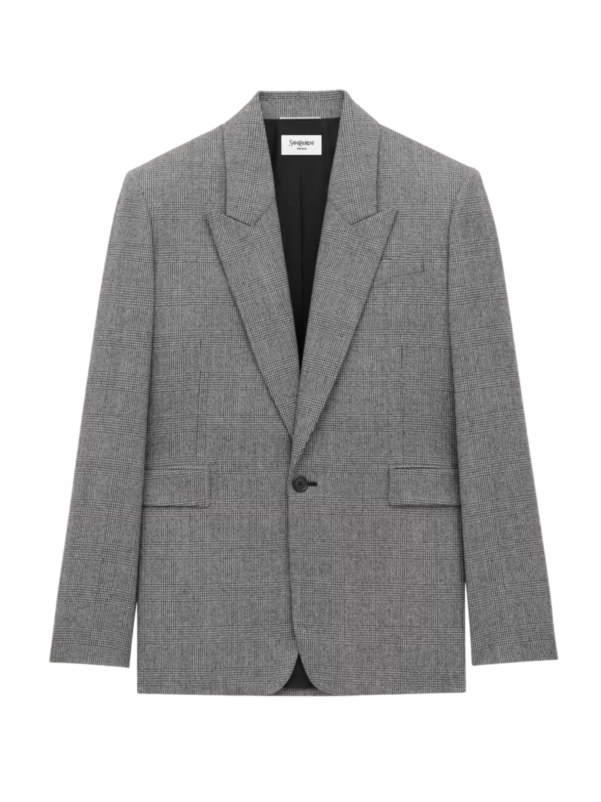 Saint Laurent Flannel Single-Breasted Jacket Saint Laurent Flannel Single-Breasted Jacket