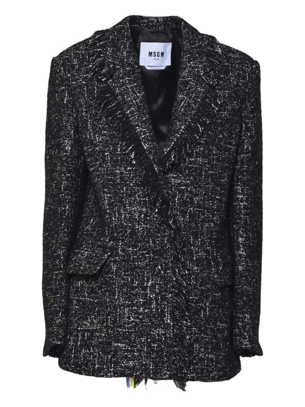 MSGM Blazer With Franged Edge - MSGM - Modalova