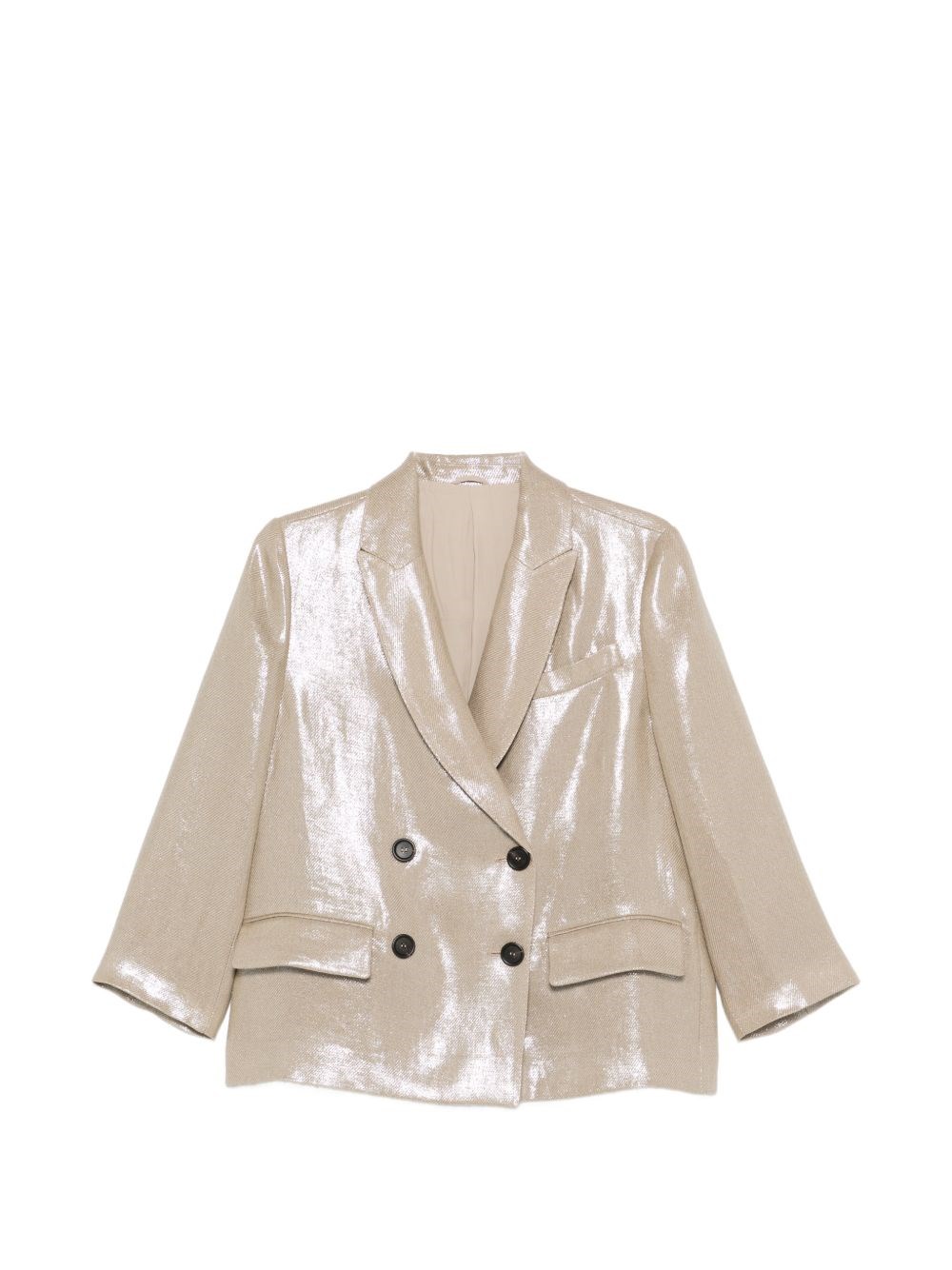 Brunello Cucinelli Linen Double-Breasted Jacket