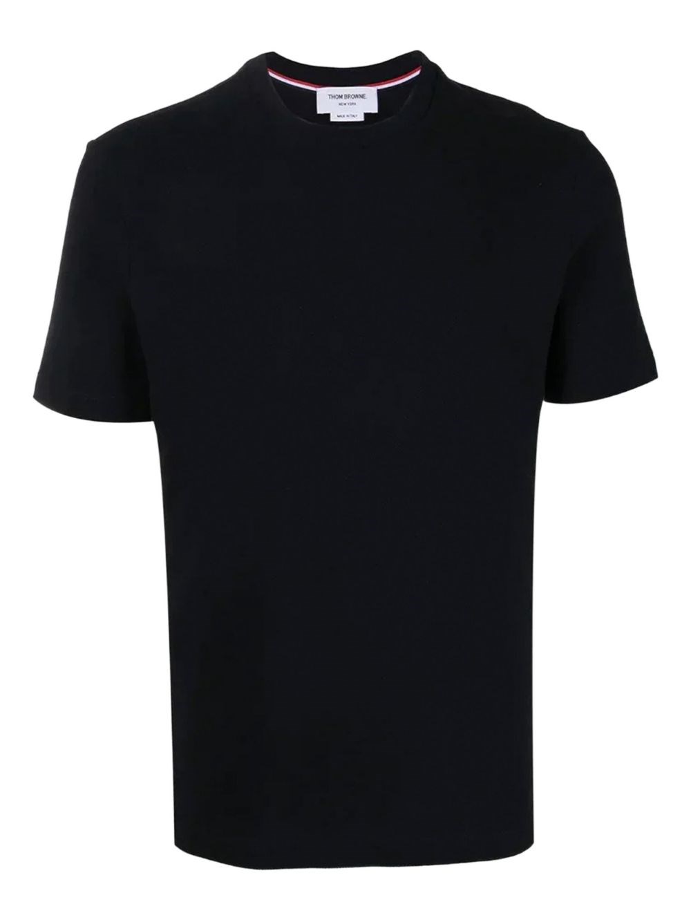 Thom Browne Signature Loopback Oversized T-shirt In Black