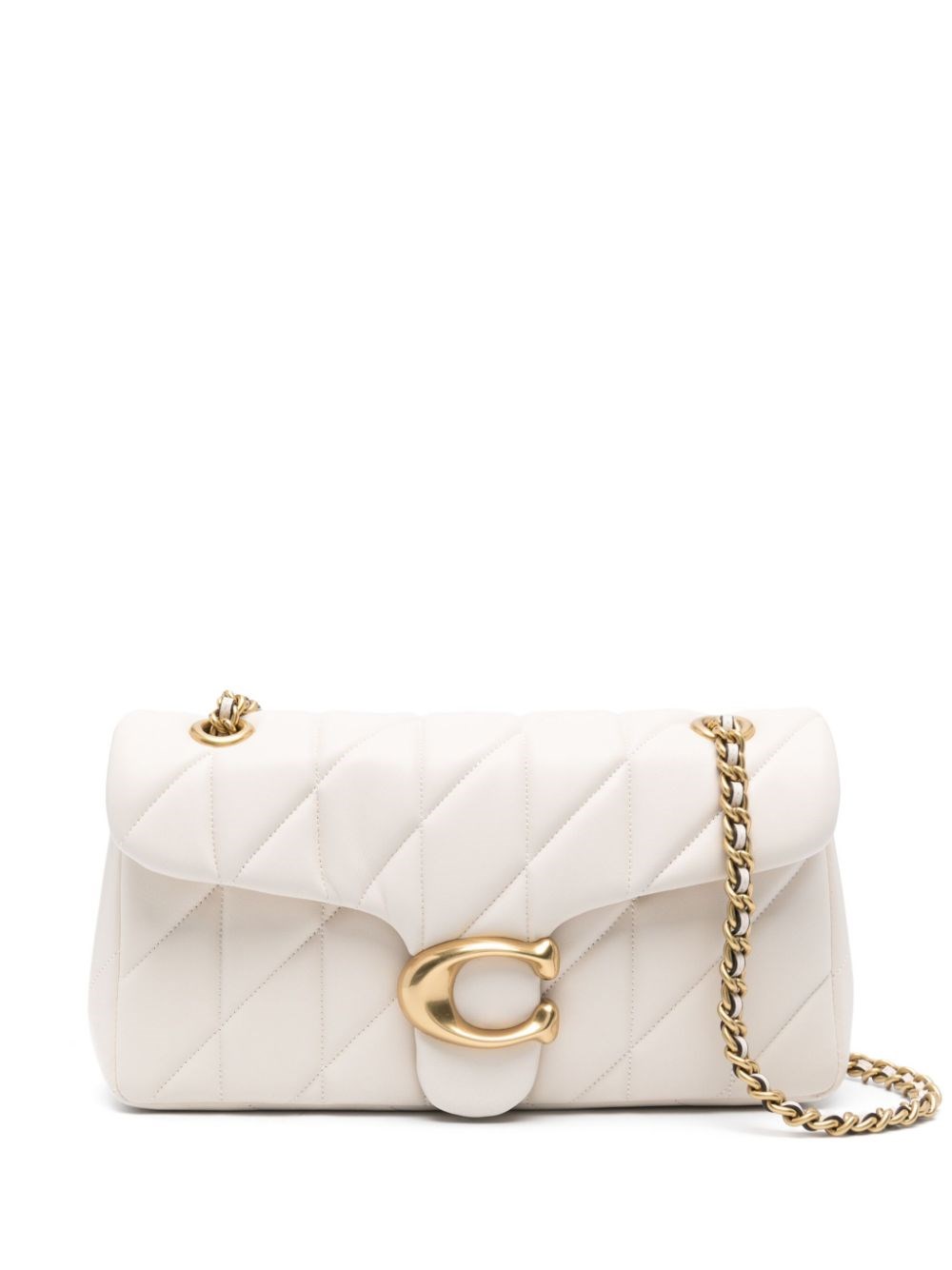 Coach Tabby 26 Leather Crossbody Bag In White