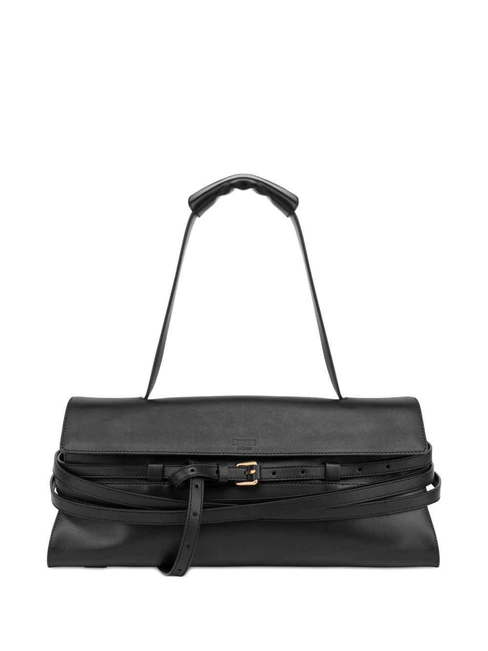 Moschino Tie Me Leather Handbag