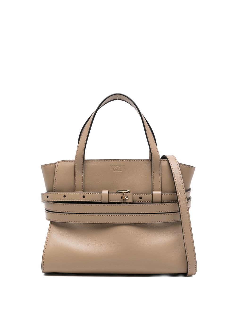 Moschino Tie Me Small Leather Handbag