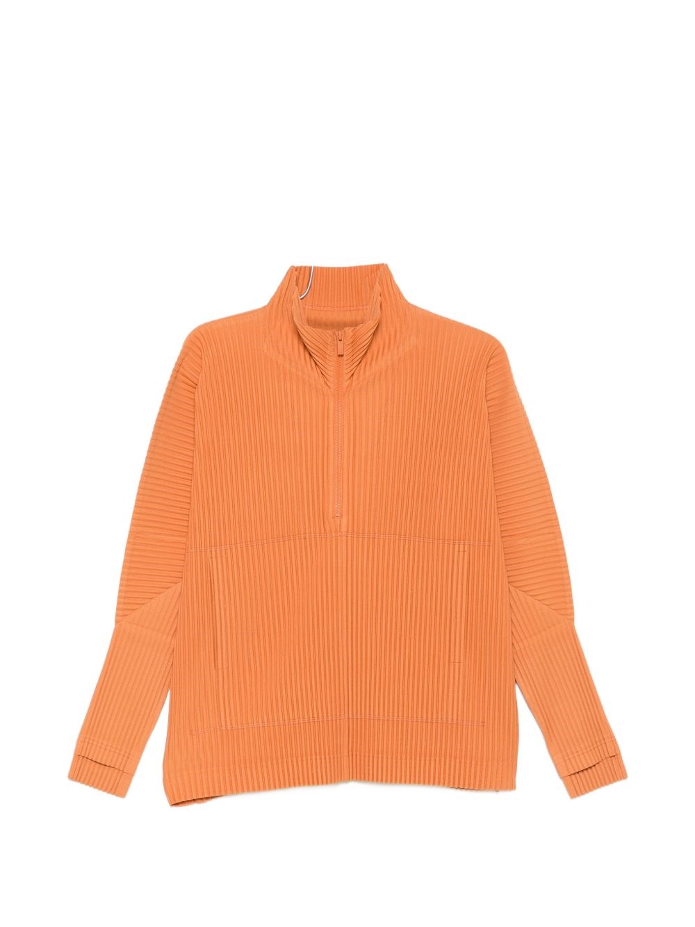 HOMME PLISSE' ISSEY MIYAKE Pleated Half-Zip Sweater
