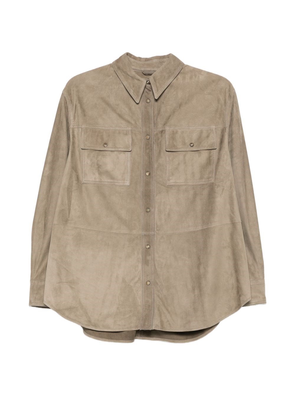 Brunello Cucinelli Leather Shirt