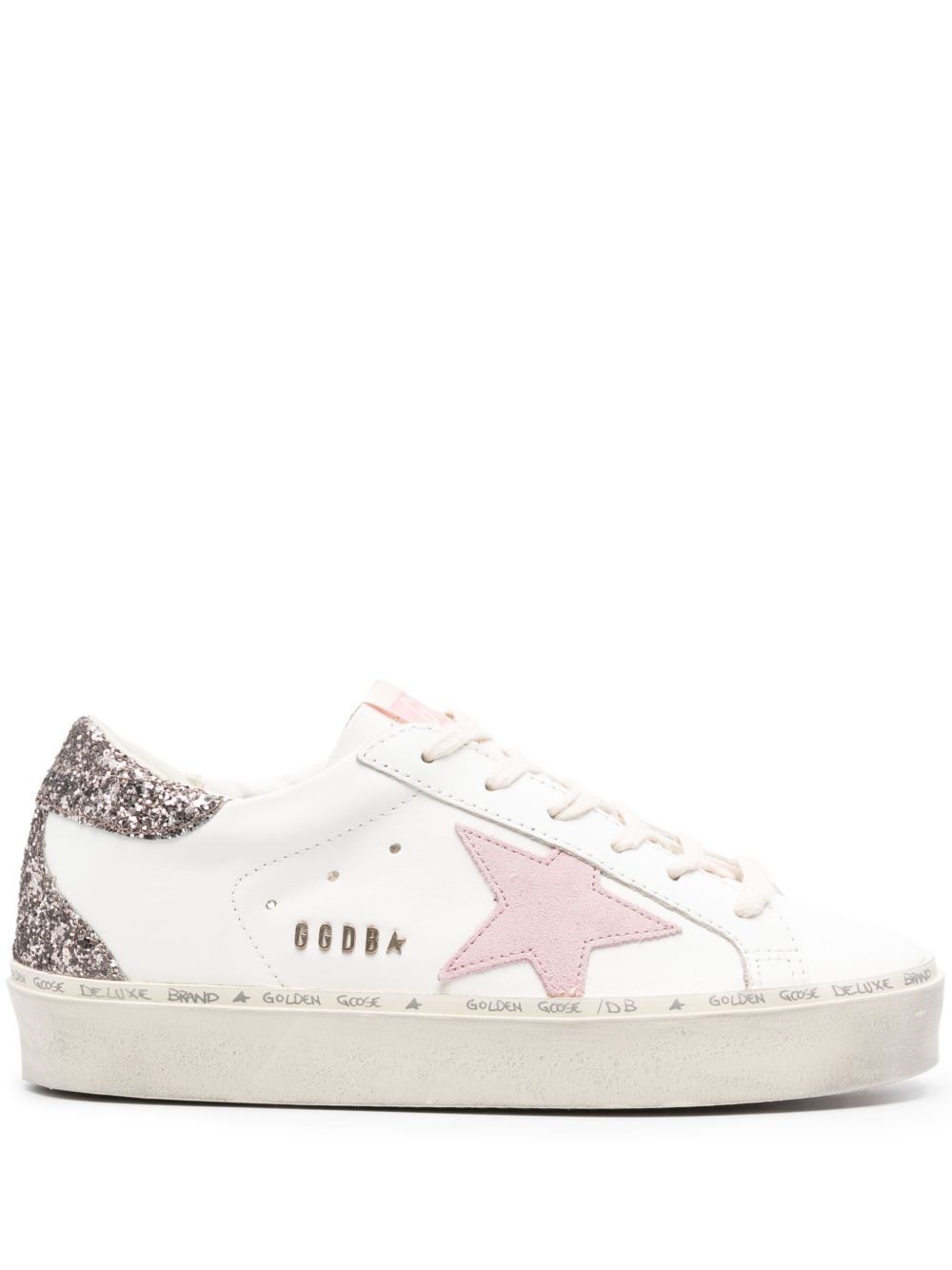Golden Goose Hi Star Leather Sneakers In Multi