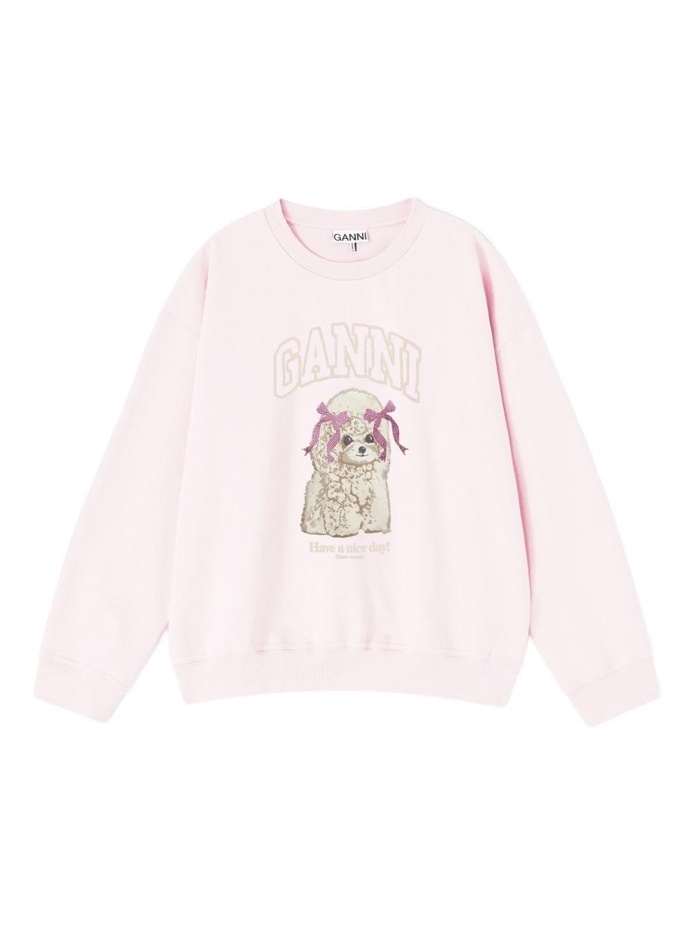 GANNI Puddle Organic Cotton Sweater