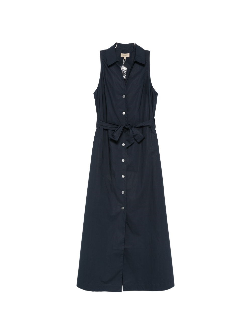 Woolrich Cotton Chemisier Dress In Blue