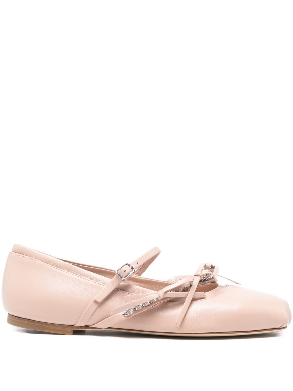 Jimmy Choo Loli Leather Ballet Flats