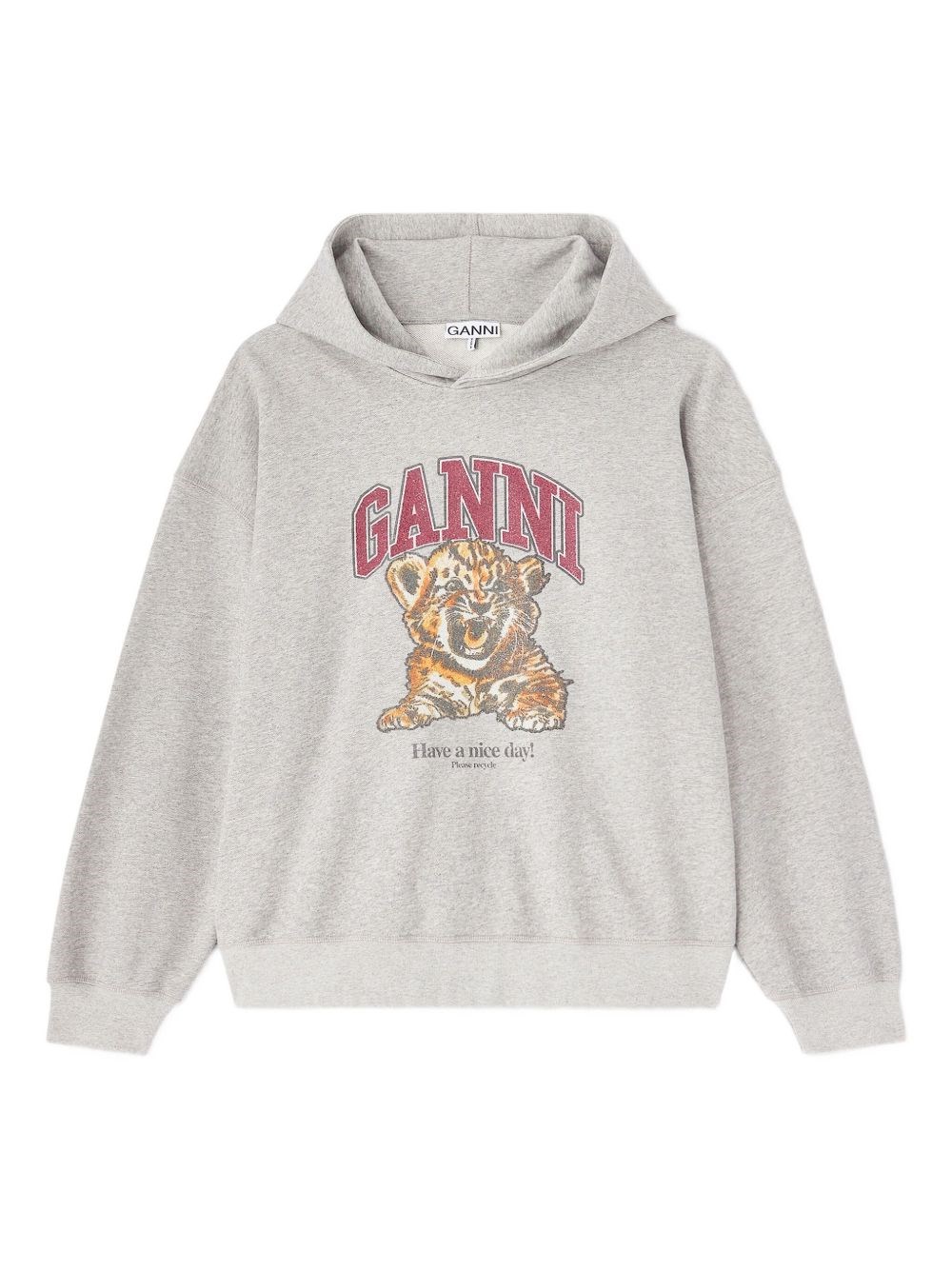 GANNI Margot Kitty Organic Cotton Hoodie