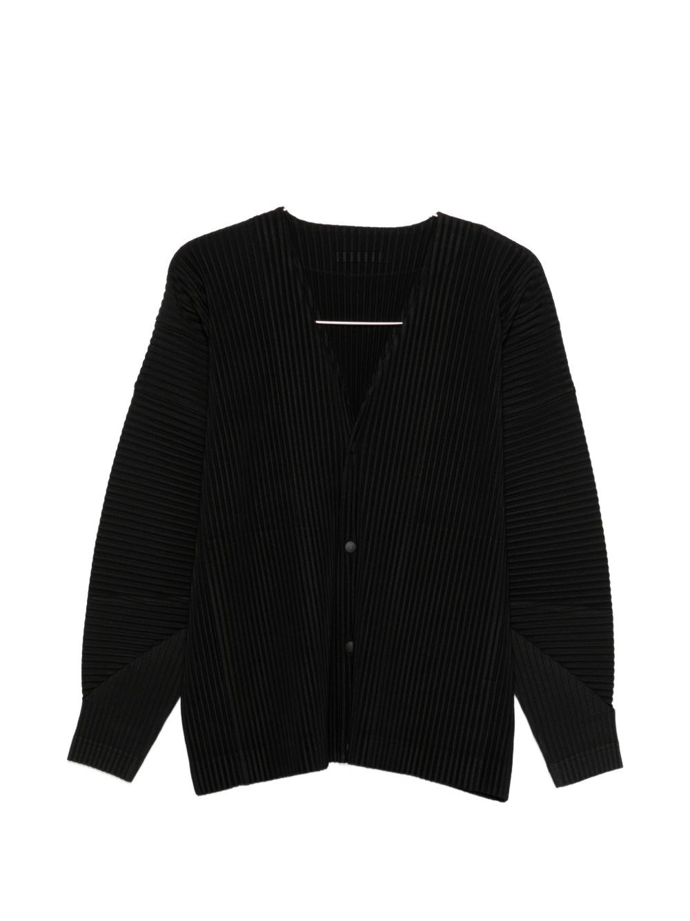 HOMME PLISSE' ISSEY MIYAKE Pleated V-Necked Cardigan