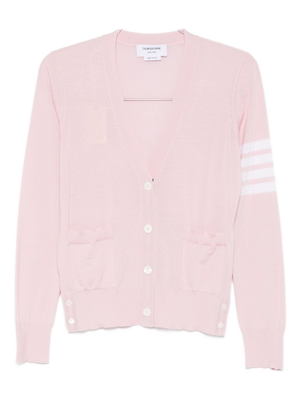 Thom Browne Wool Cardigan In Pink
