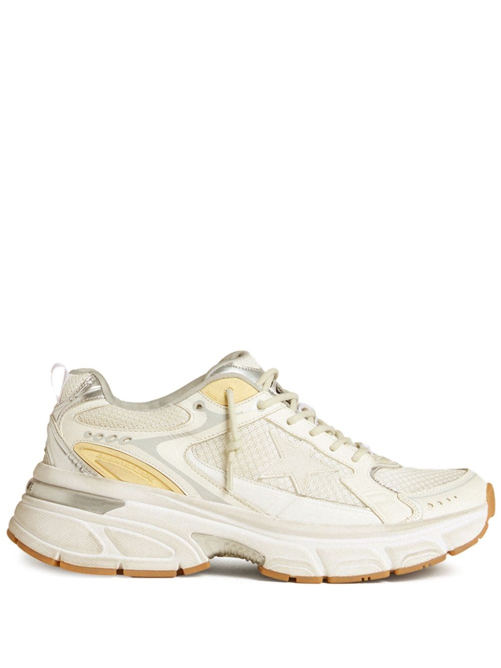 Golden Goose Women Lightstar Leather Sneakers In White