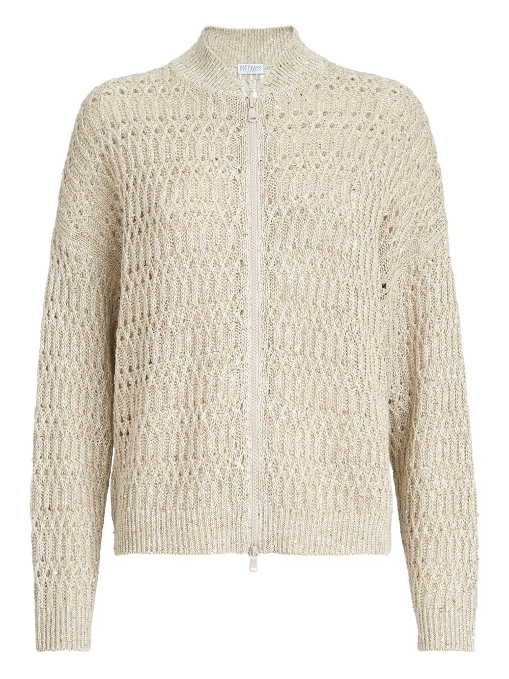 Brunello Cucinelli Linen Zipped Cardigan