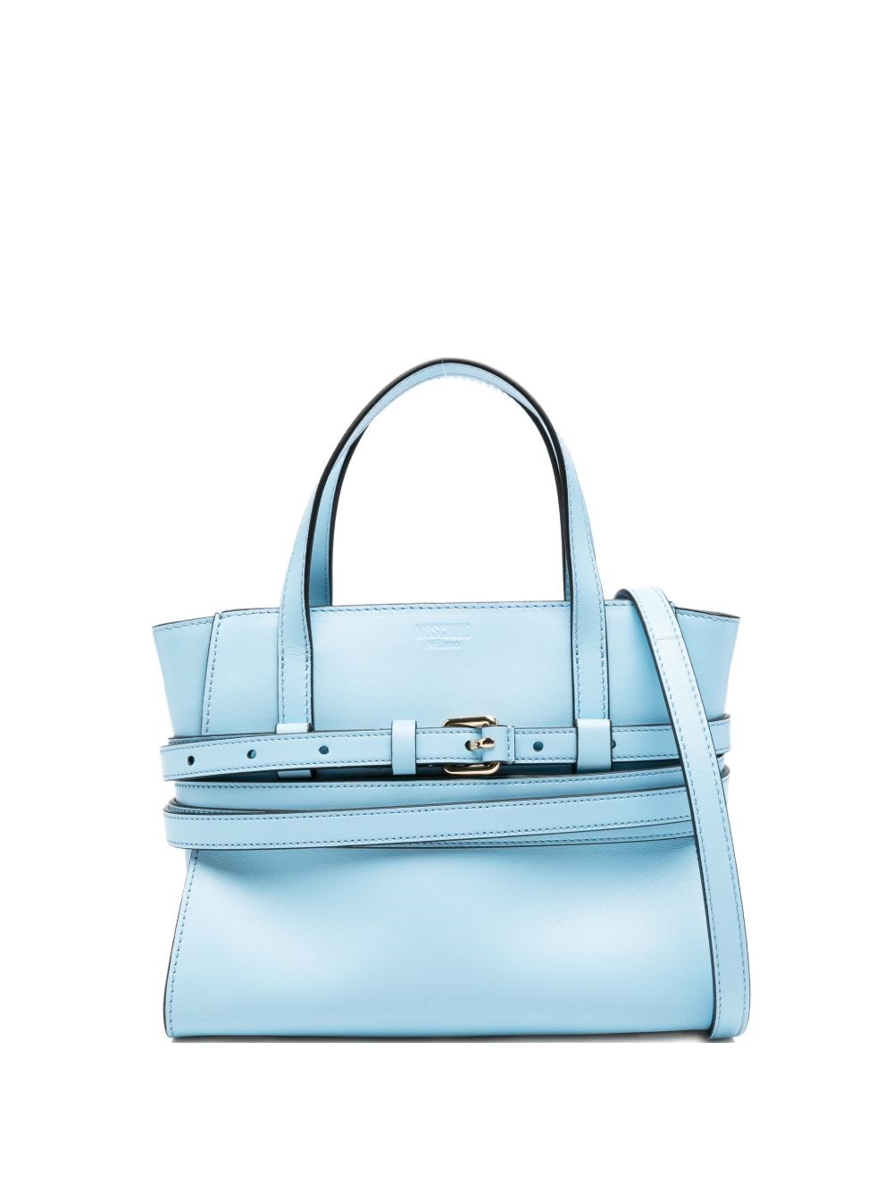 Moschino Tie Me Small Leather Handbag