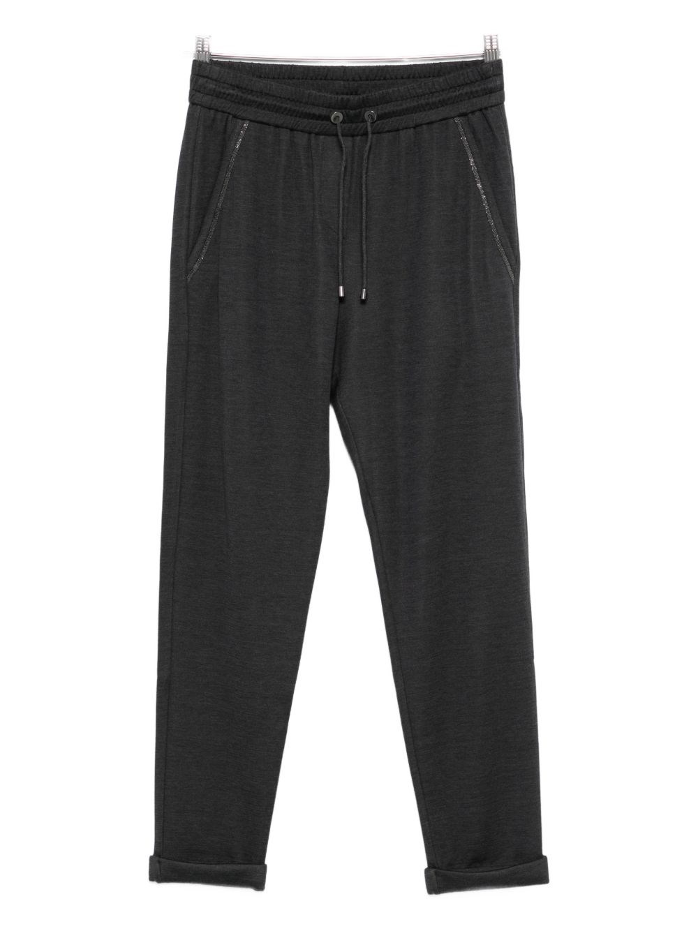 Brunello Cucinelli Cotton And Silk Blend Trousers