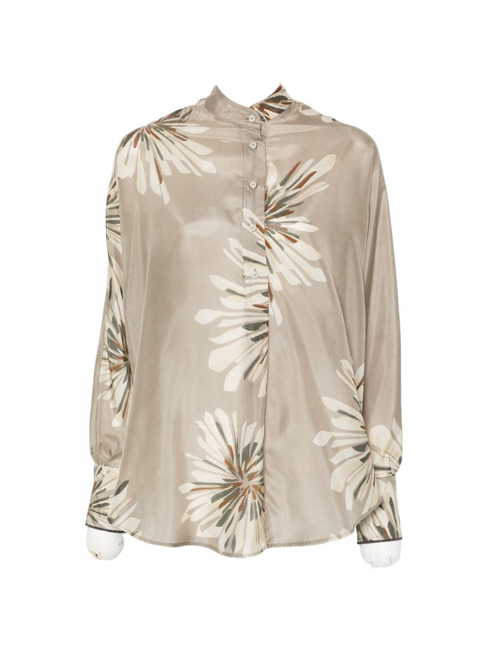 Brunello Cucinelli Printed Silk Shirt