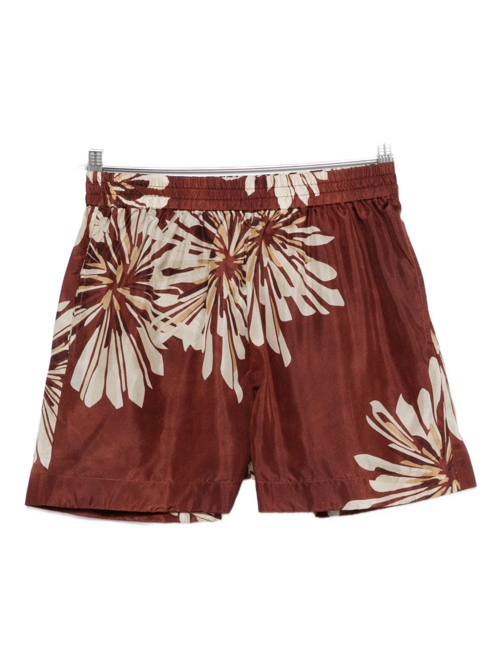 Brunello Cucinelli Printed Silk Shorts