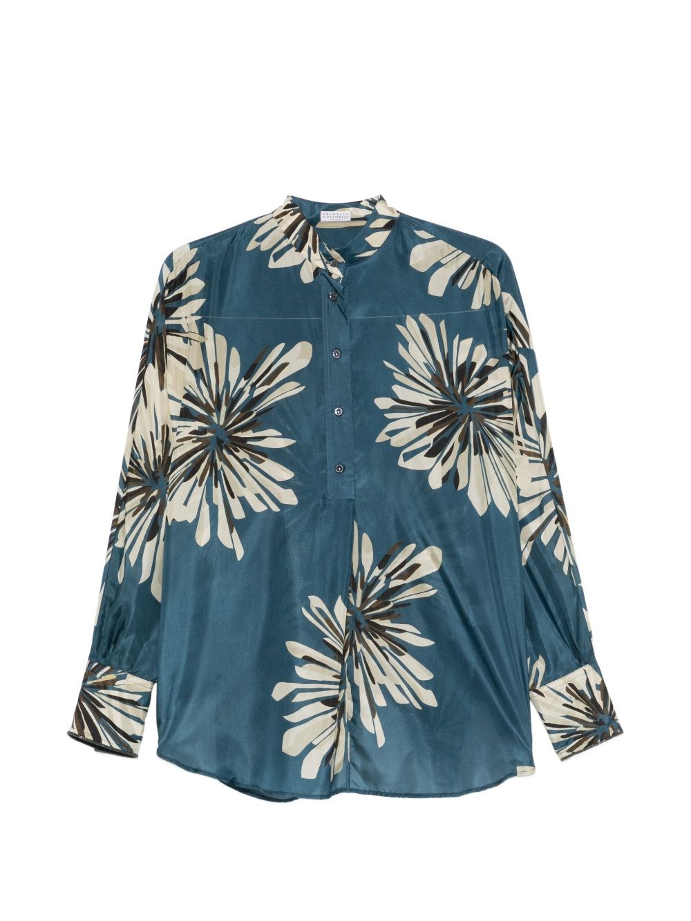 Brunello Cucinelli Printed Silk Shirt