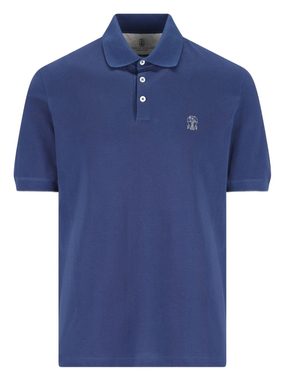 Brunello Cucinelli Logo Cotton Polo Shirt