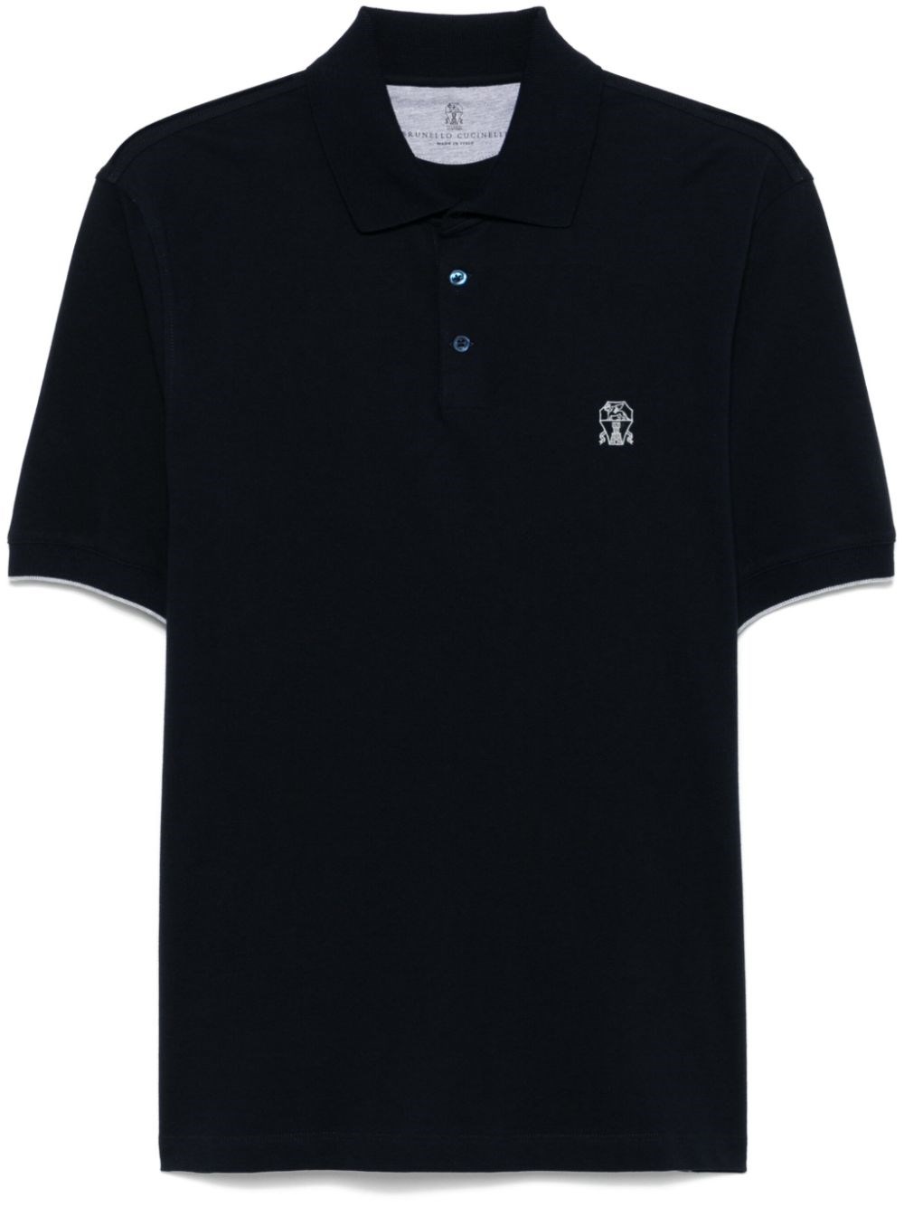 Brunello Cucinelli Logo Cotton Polo Shirt