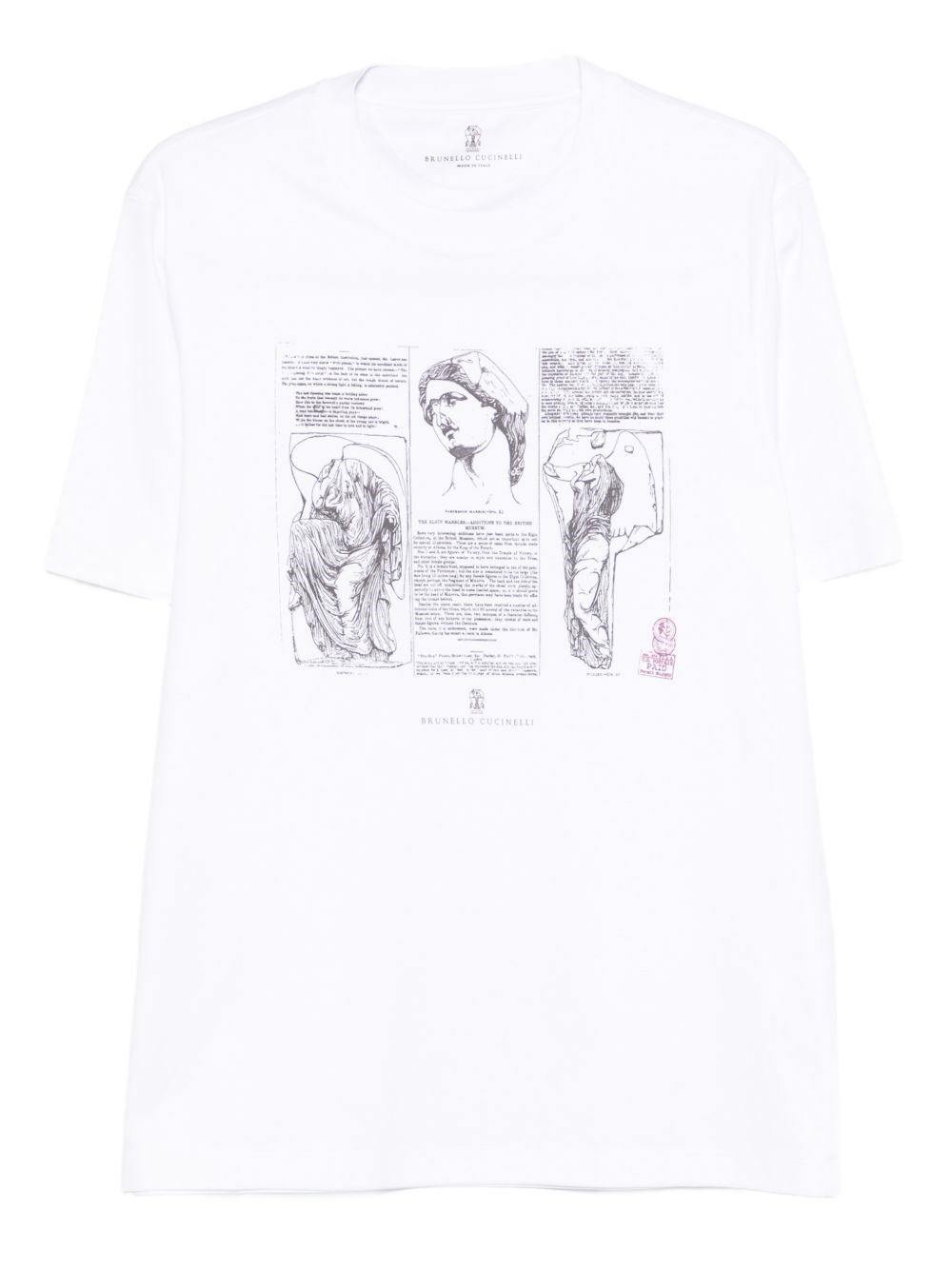 Brunello Cucinelli Printed Cotton T-Shirt