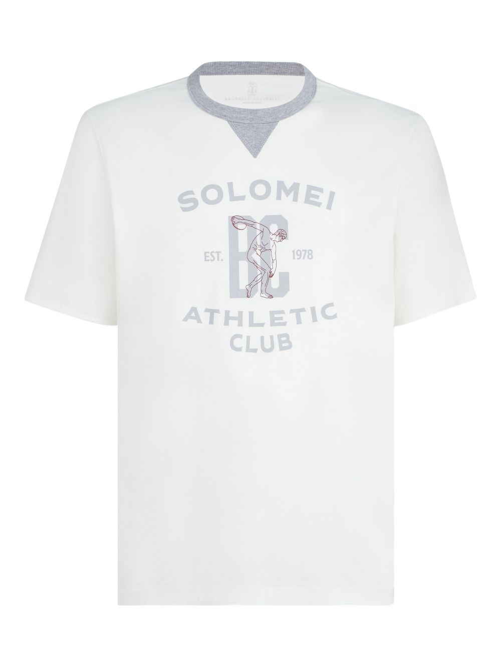 Brunello Cucinelli Logo Cotton T-Shirt