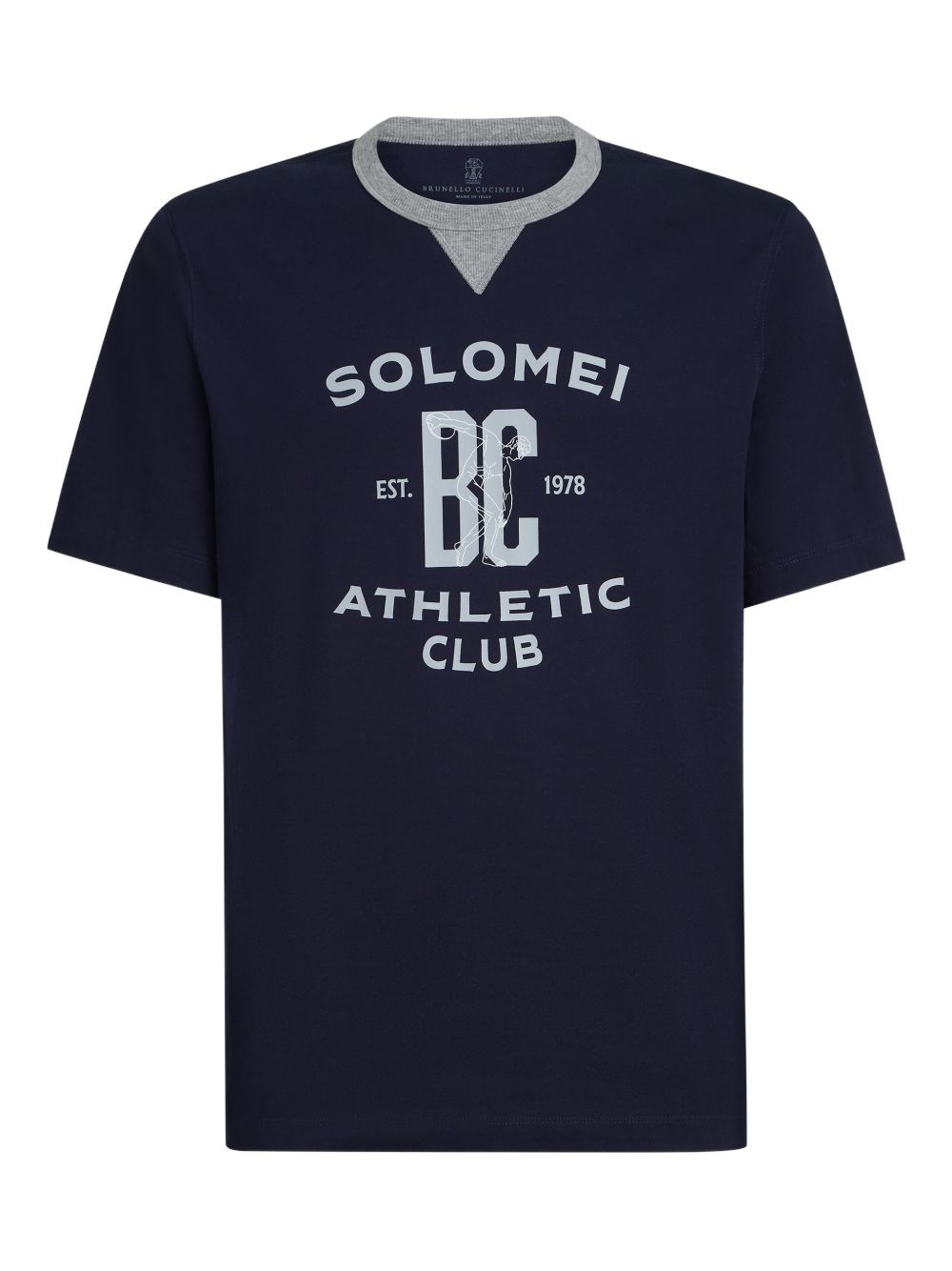 Brunello Cucinelli Logo Cotton T-Shirt