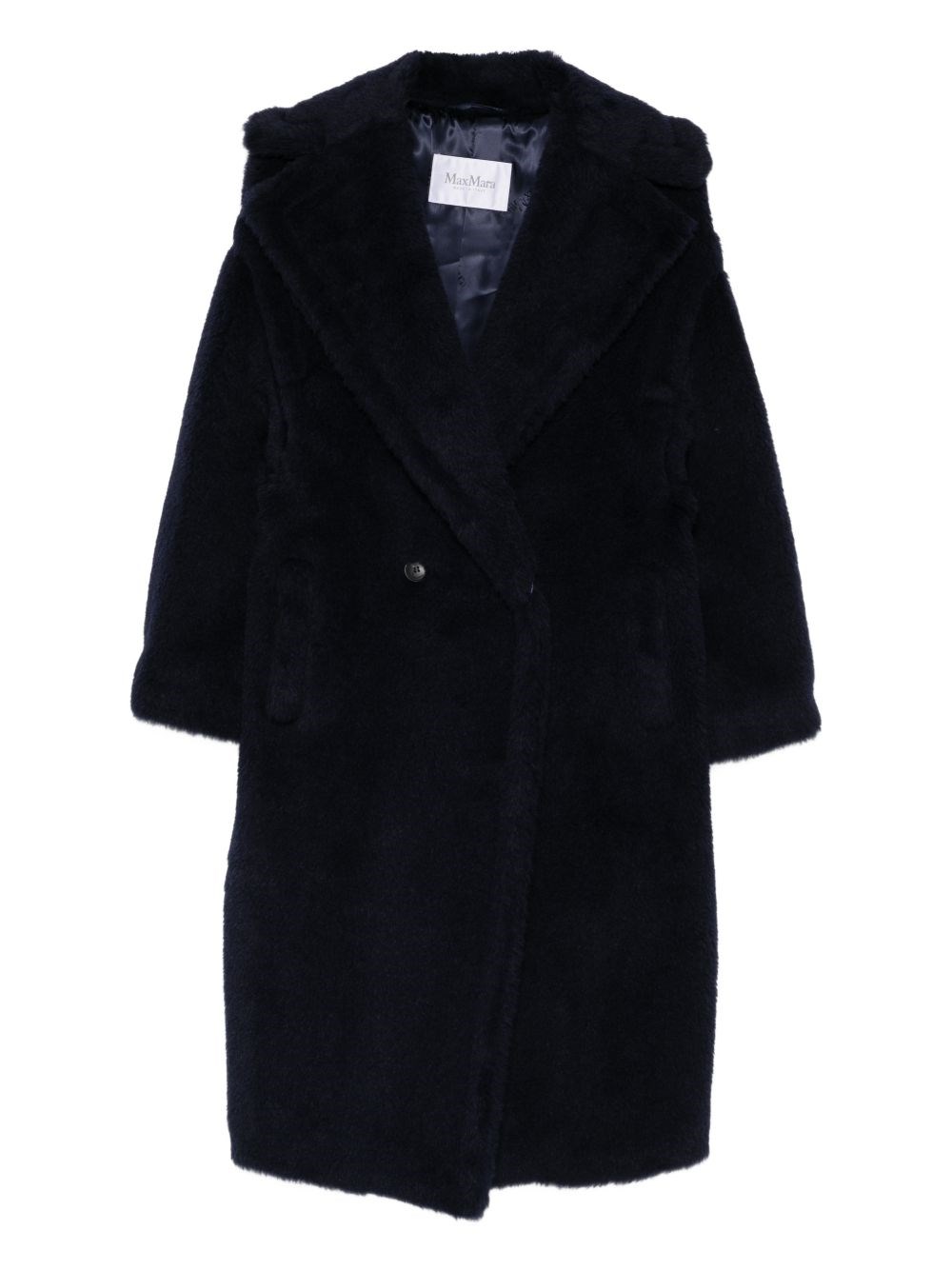 Max Mara Double-breasted Coat In Blue