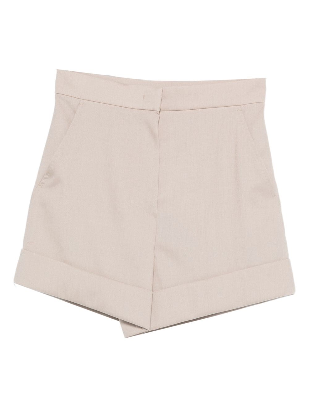 Max Mara Wool Shorts In Sand