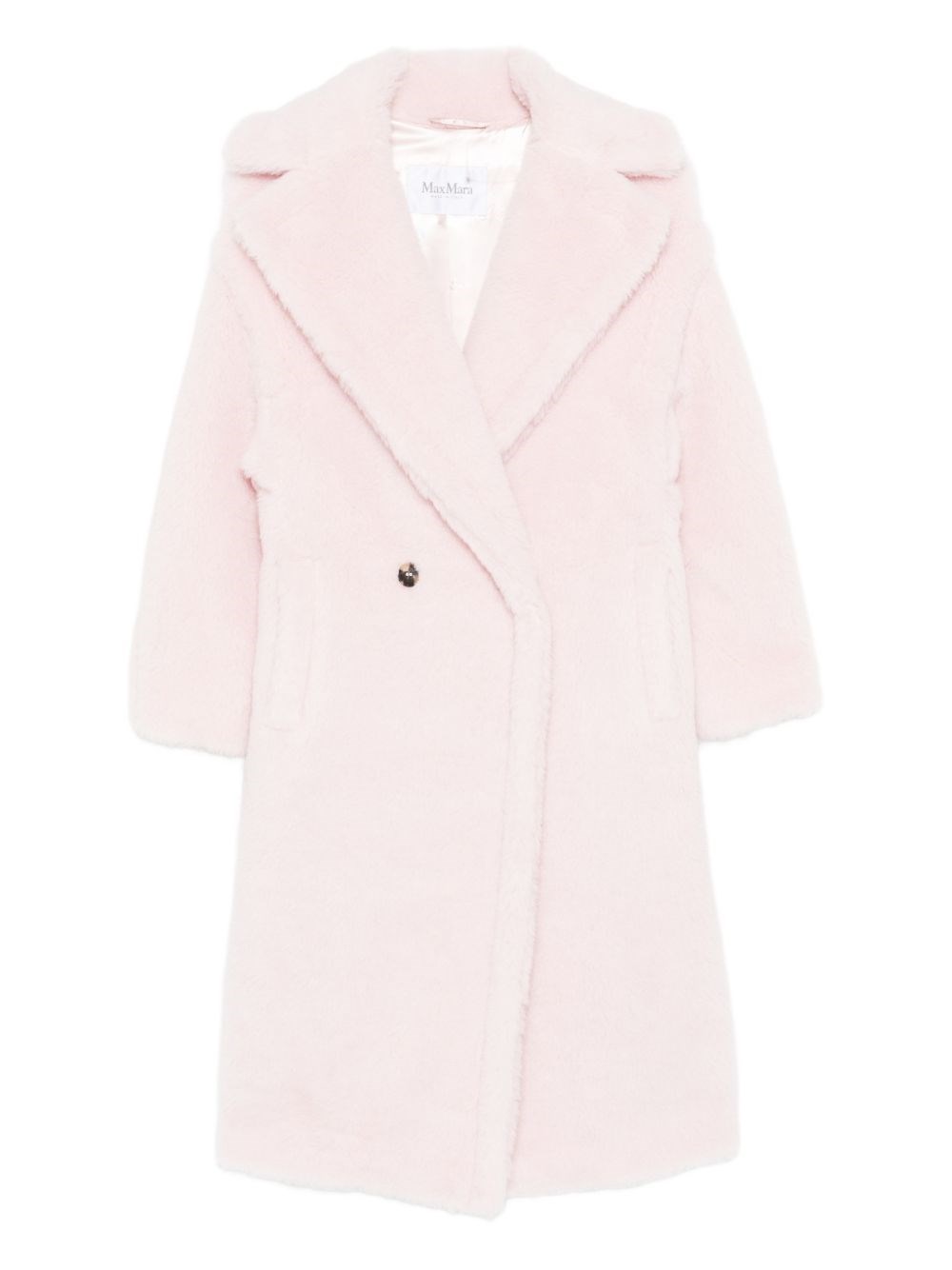 Max Mara Double-breasted Coat In Pink