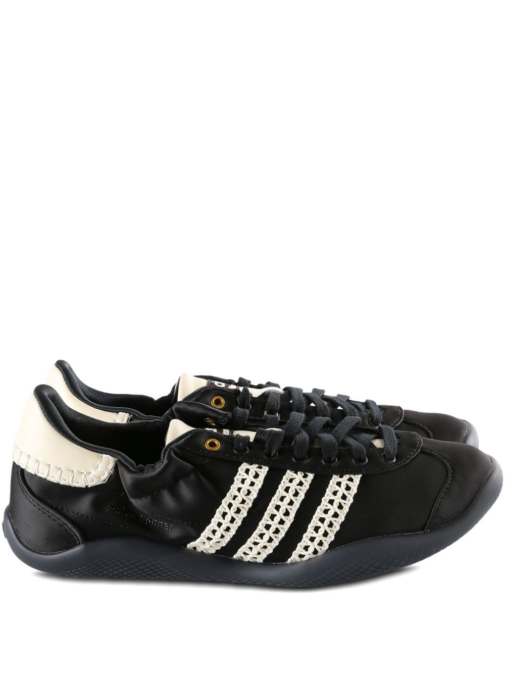 Adidas Originals X Wales Bonner Satin Karintha Sneakers In Black