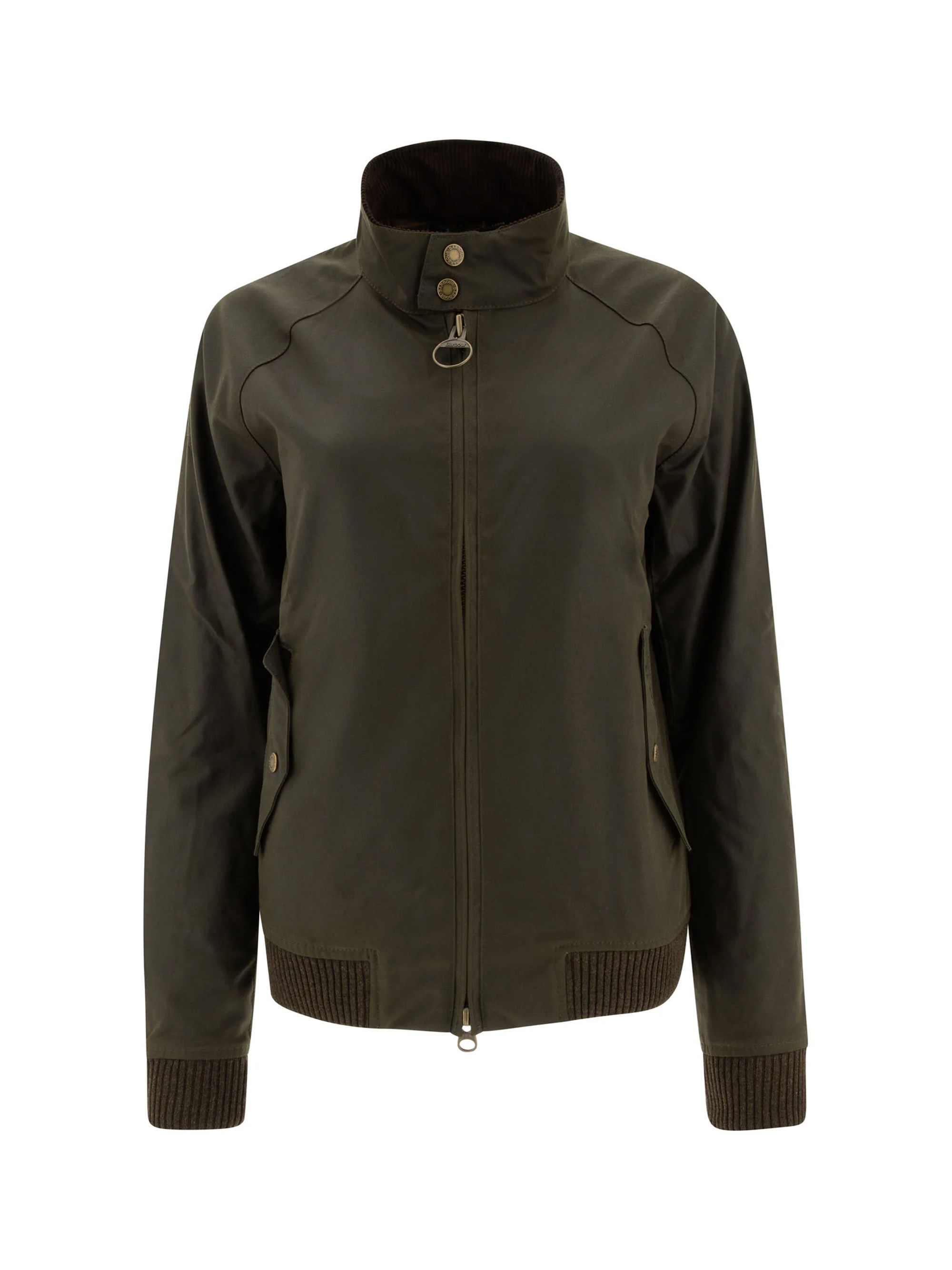 Barbour X Baracuta Porton Waxed Jacket In Green