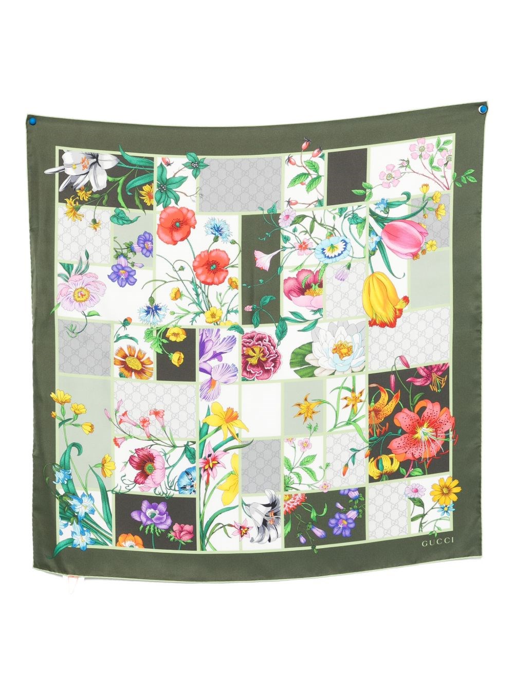 Gucci Foulard In Seta Stampata