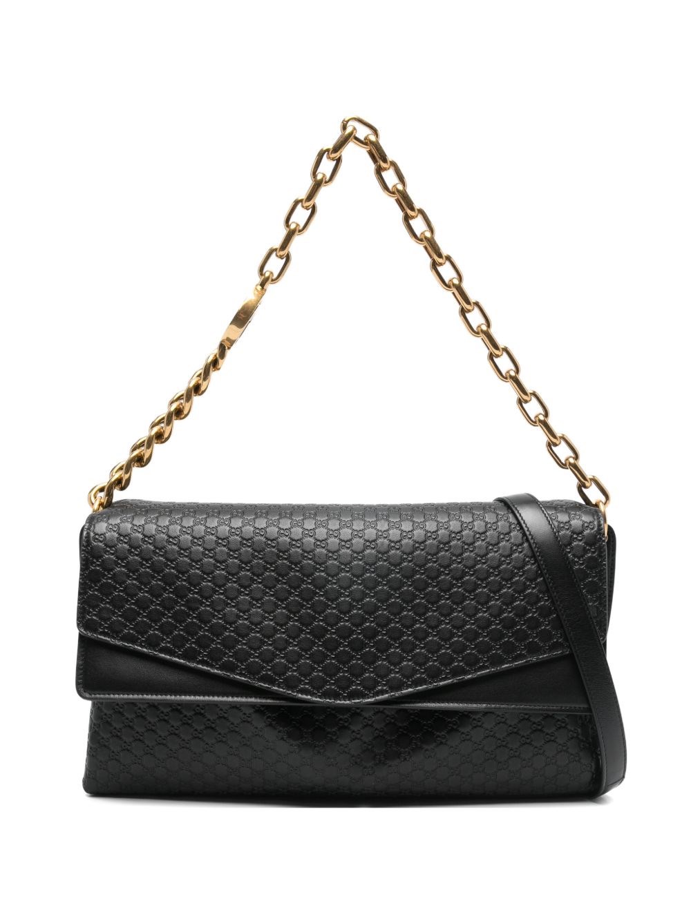 Gucci Gg Chain Leather Shoulder Bag