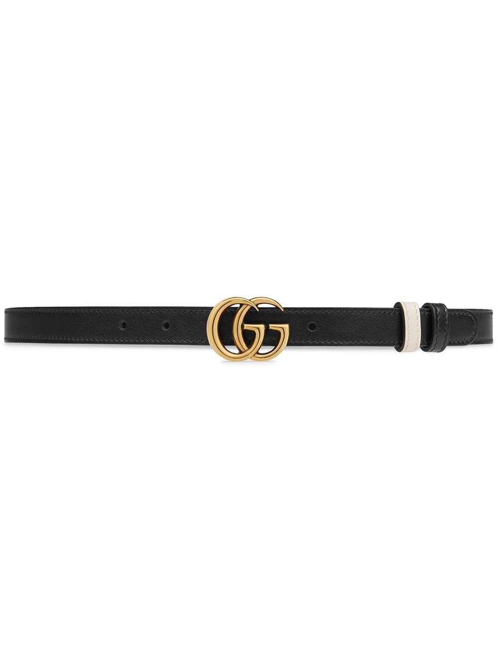 Gucci Gg Marmont Leather Belt In White