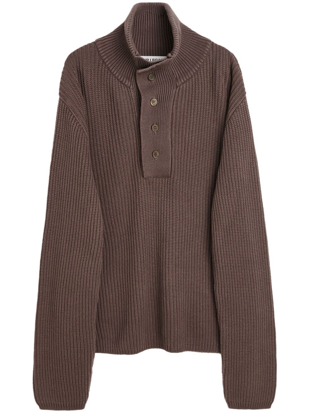 Our Legacy High Collar Ribbed Polo