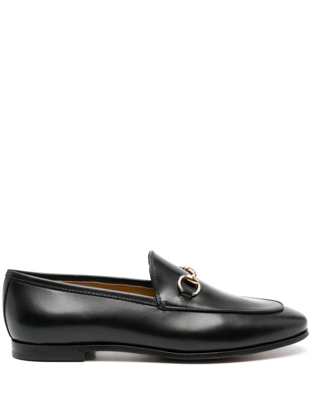 Gucci Jordaan Leather Loafers In Black