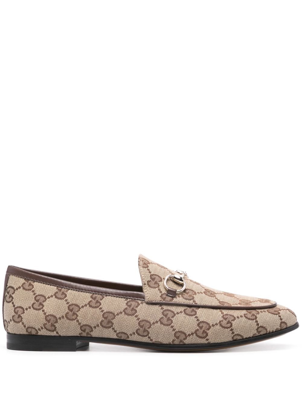 Gucci Jordan Gg Motif Loafers In Neutral