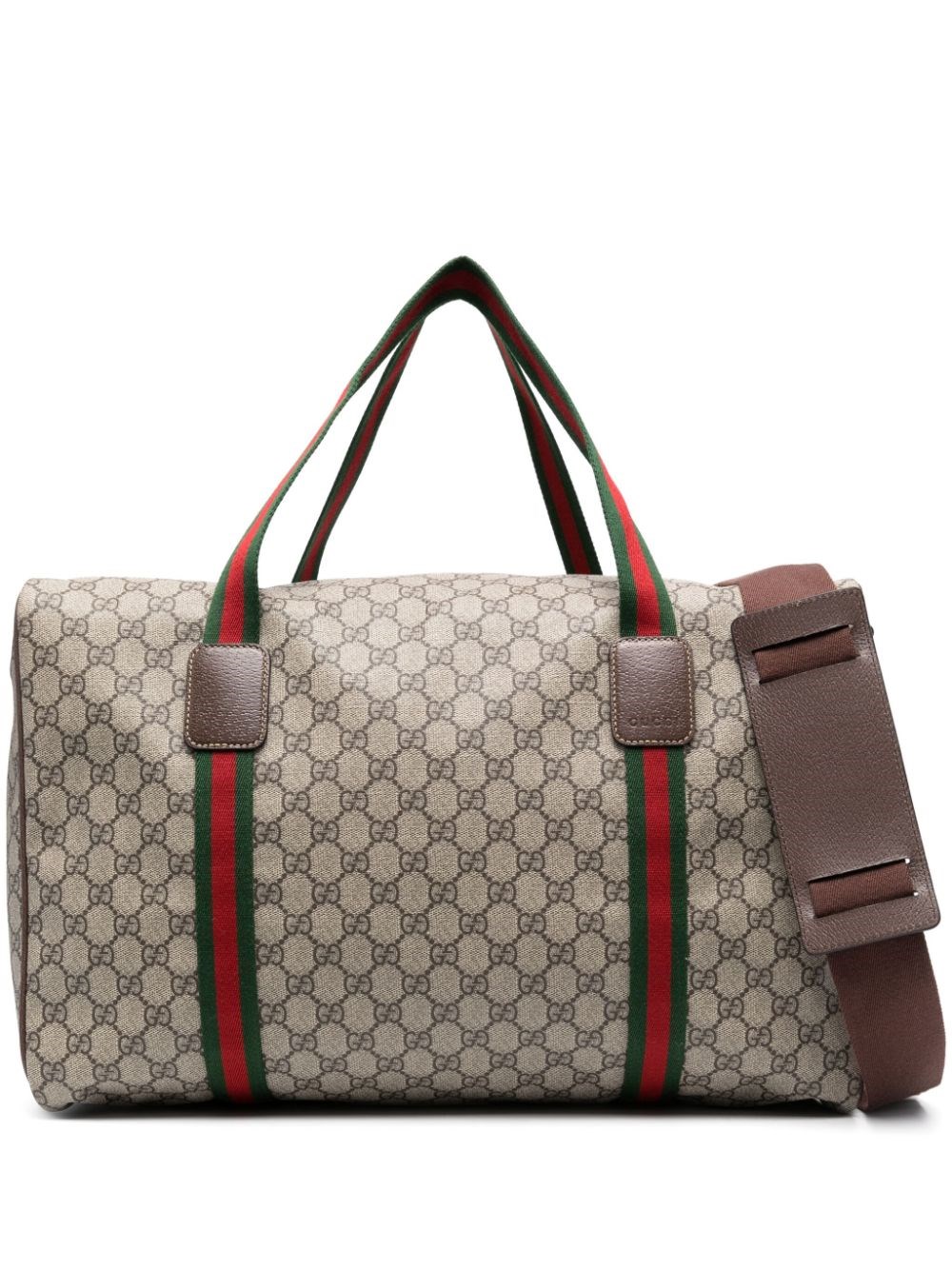 Gucci Duffel Bag With Media Web Detail