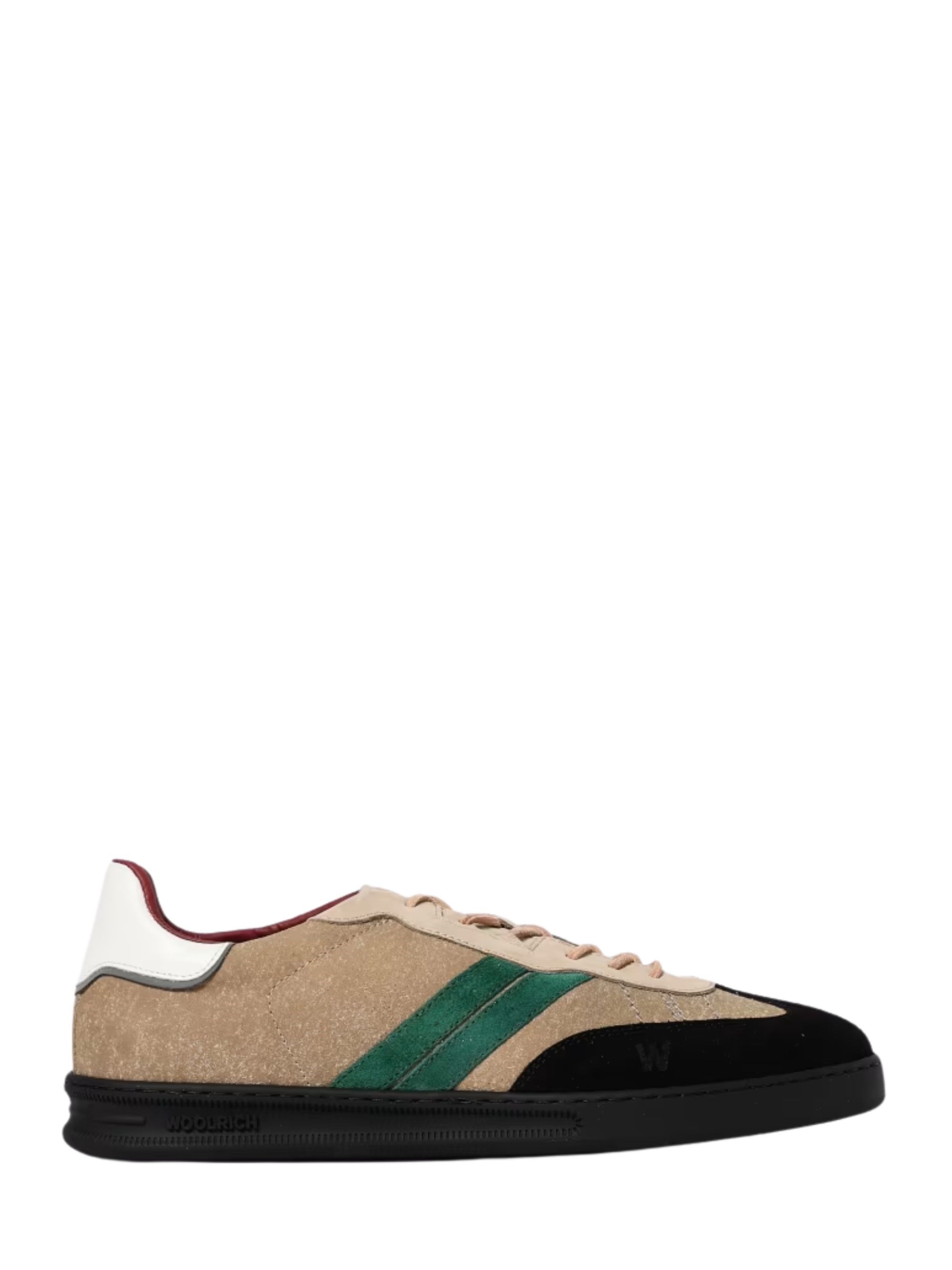 Woolrich Nubuck Low-top Sneaker Contrast Sole In Multi