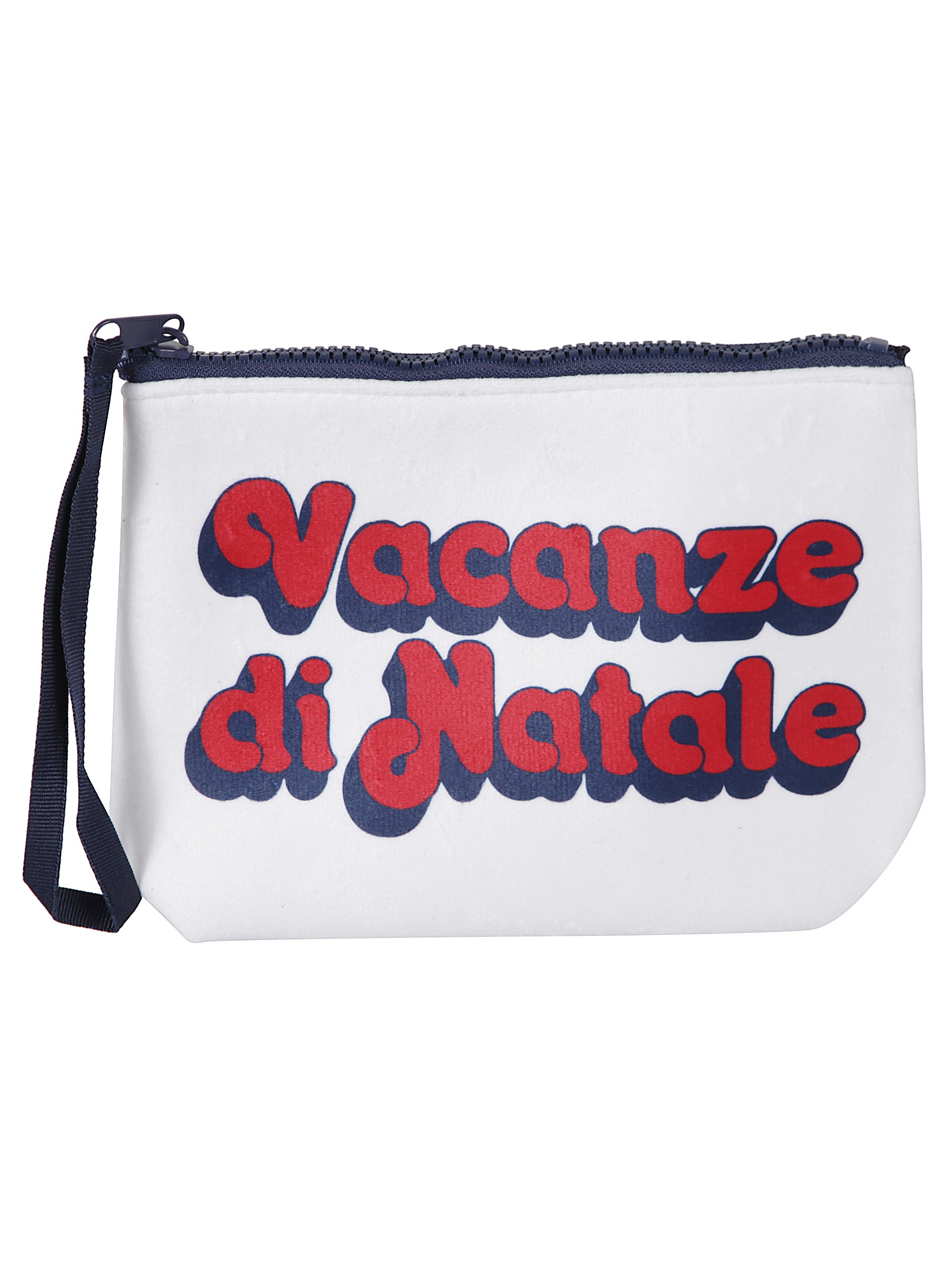 Mc2 Saint Barth Printed Design Wrist Strap Clutch Bag In White