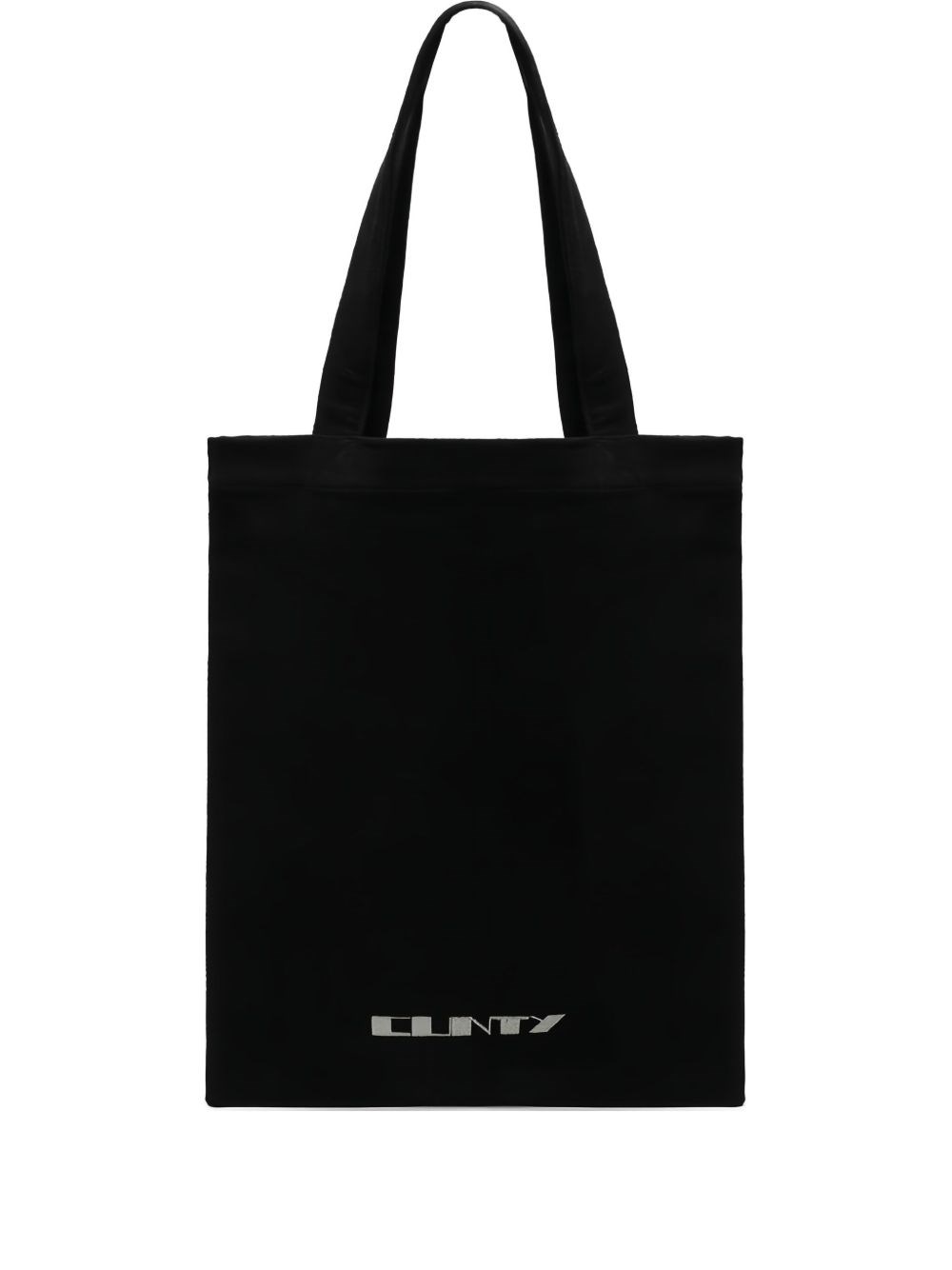 Rick Owens Drkshdw Fabric Shopping Bag Shopper With Logo In Black