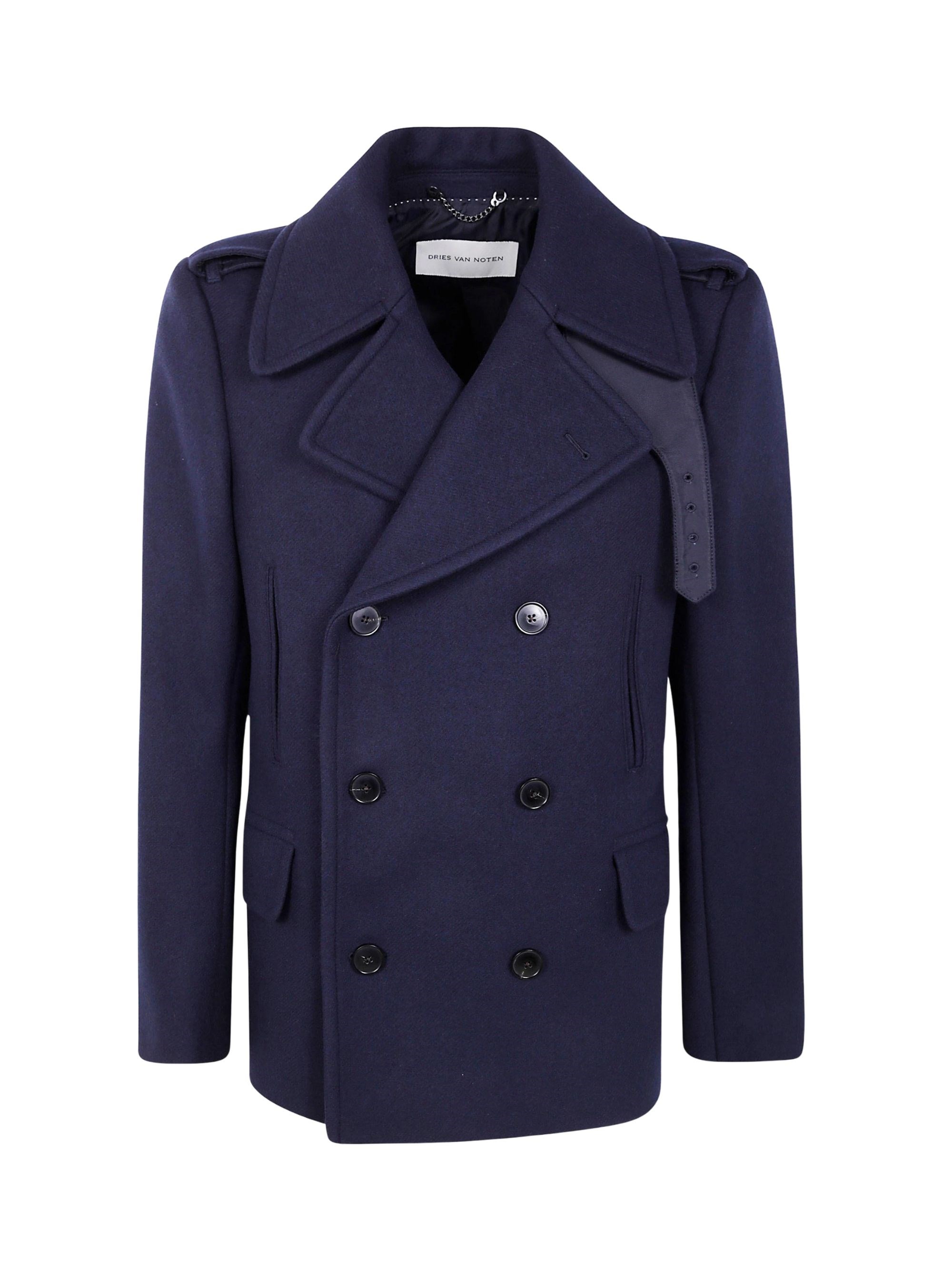 Dries Van Noten Double-Breasted Rafaell Peacoat