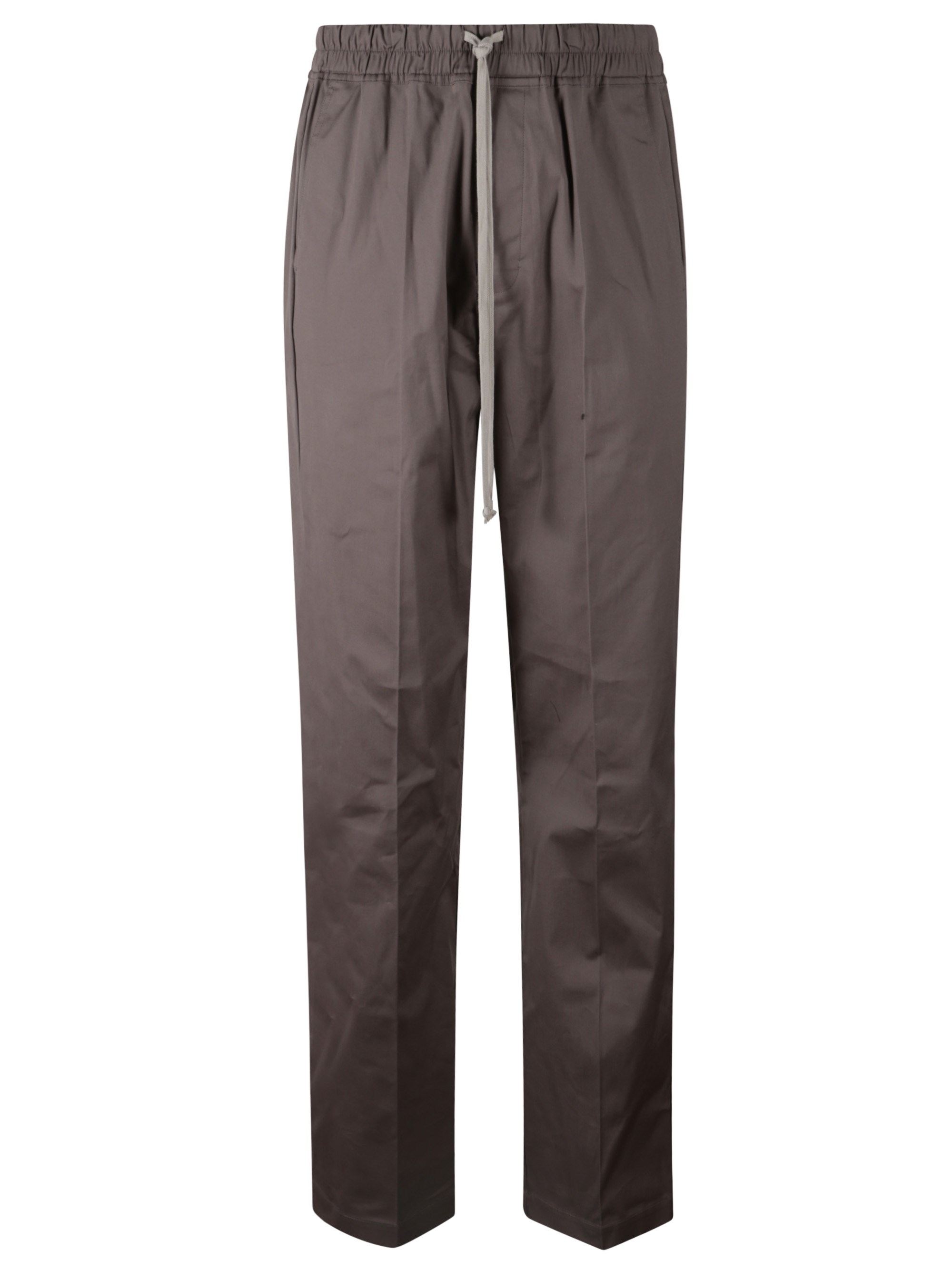 Rick Owens Dietrich Drawstring Trousers In Brown